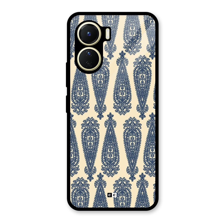 Kalamkari Design Glass Back Case for Vivo Y16