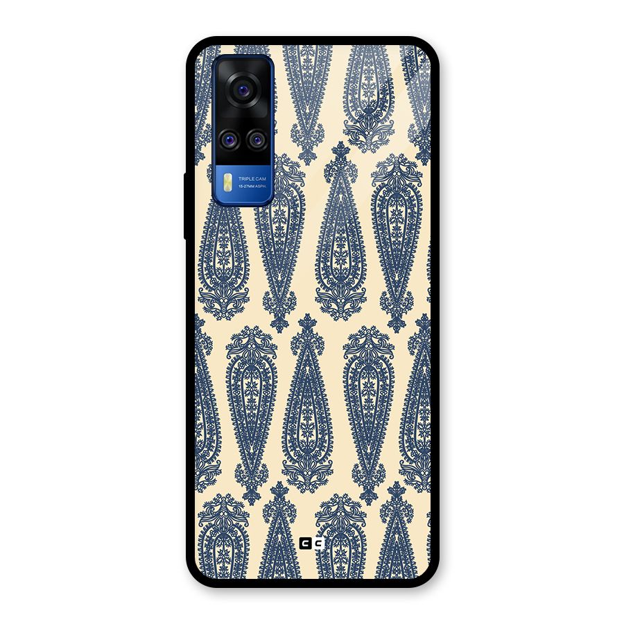 Kalamkari Design Glass Back Case for Vivo Y31