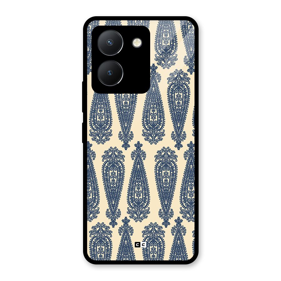 Kalamkari Design Glass Back Case for Vivo Y36
