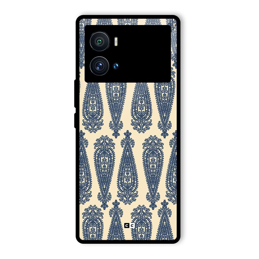 Kalamkari Design Glass Back Case for Vivo iQOO 9 Pro