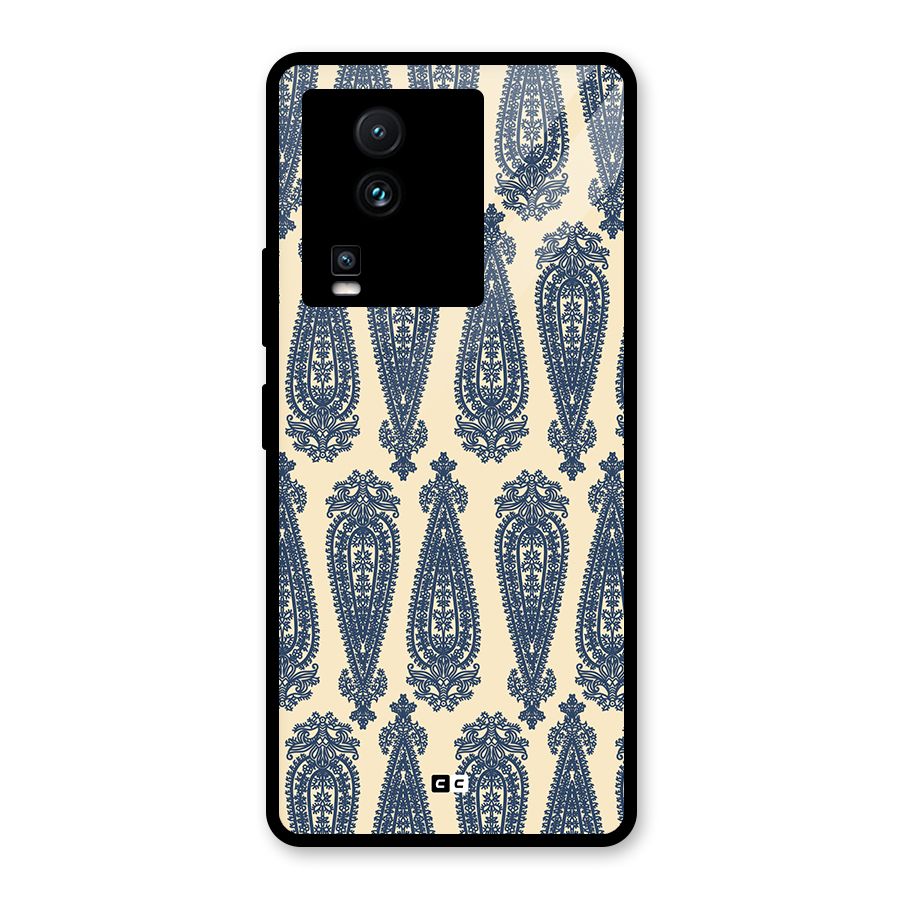 Kalamkari Design Glass Back Case for Vivo iQOO Neo 7