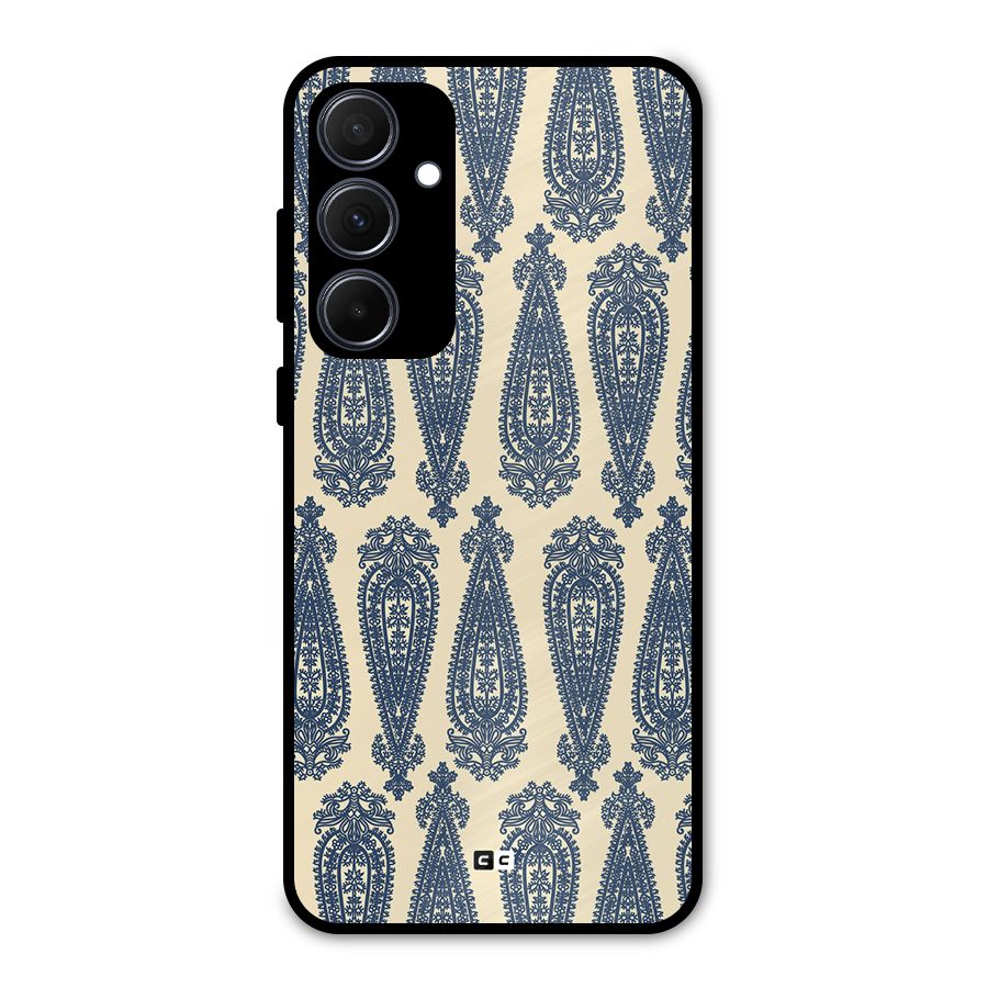 Kalamkari Design Metal Back Case for Galaxy A35