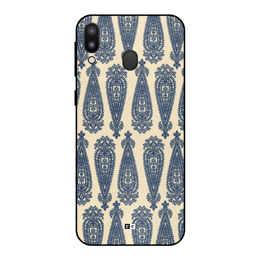 Kalamkari Design Metal Back Case for Galaxy M20