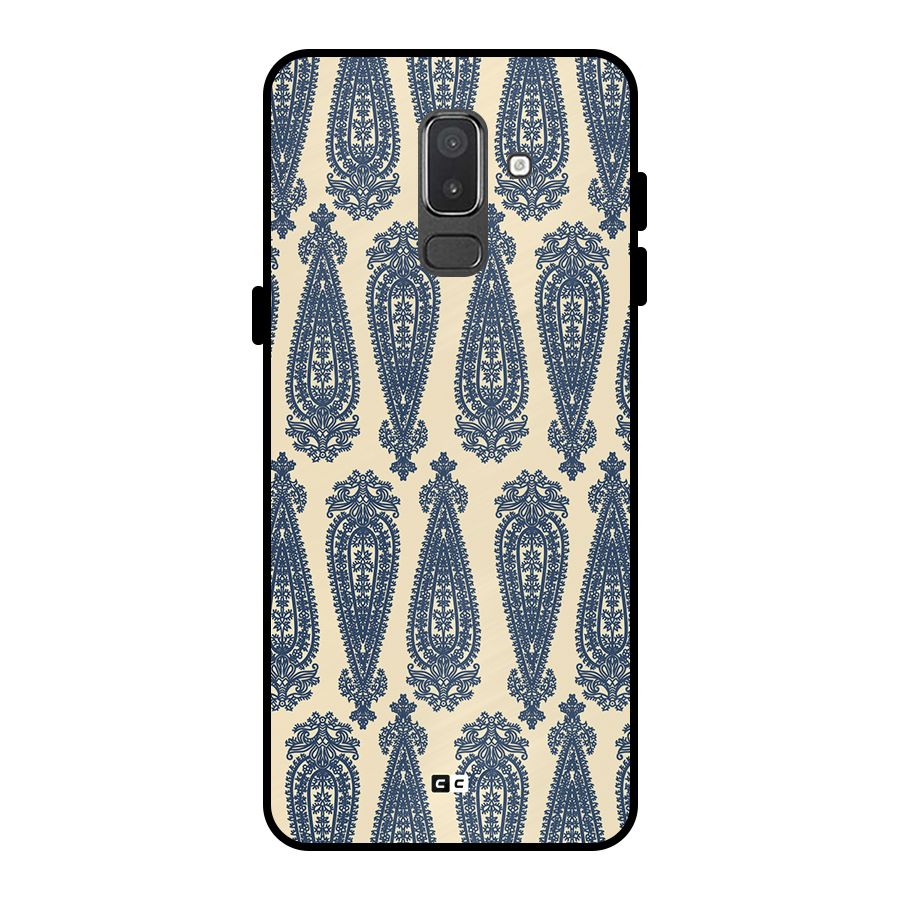 Kalamkari Design Metal Back Case for Galaxy On8 (2018)