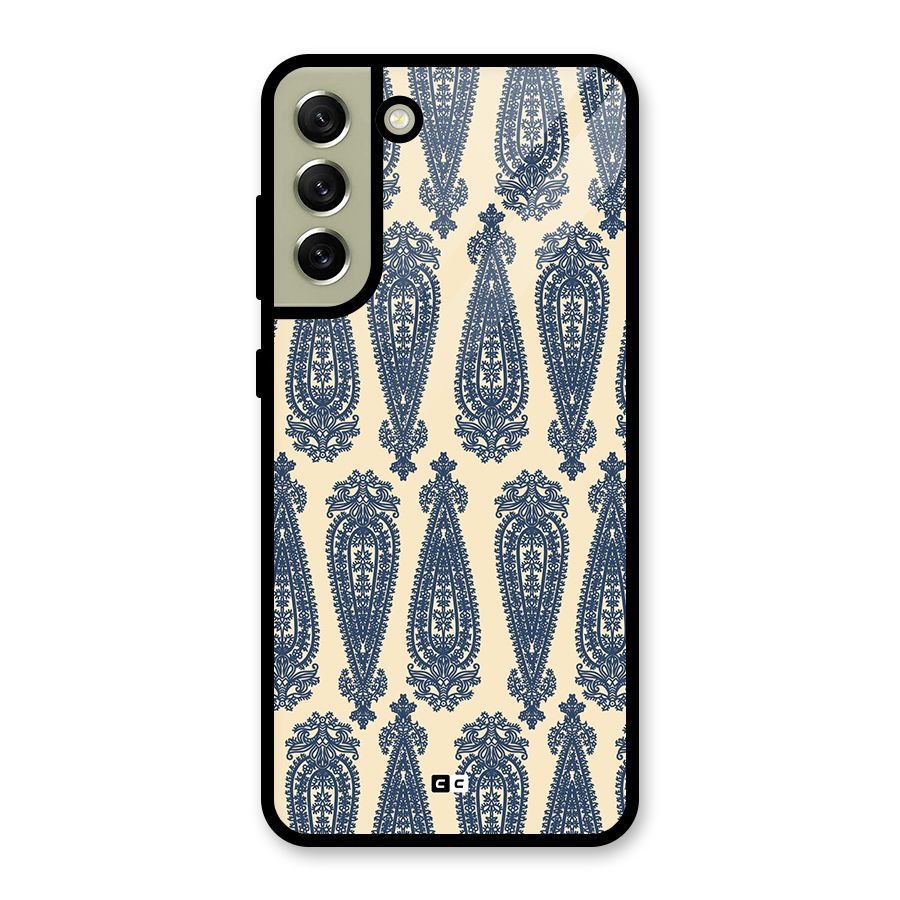 Kalamkari Design Metal Back Case for Galaxy S21 FE 5G (2023)