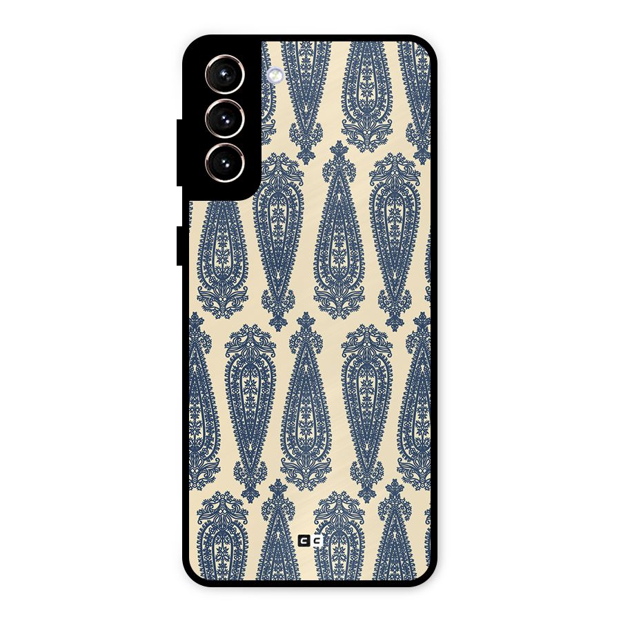 Kalamkari Design Metal Back Case for Galaxy S21 Plus