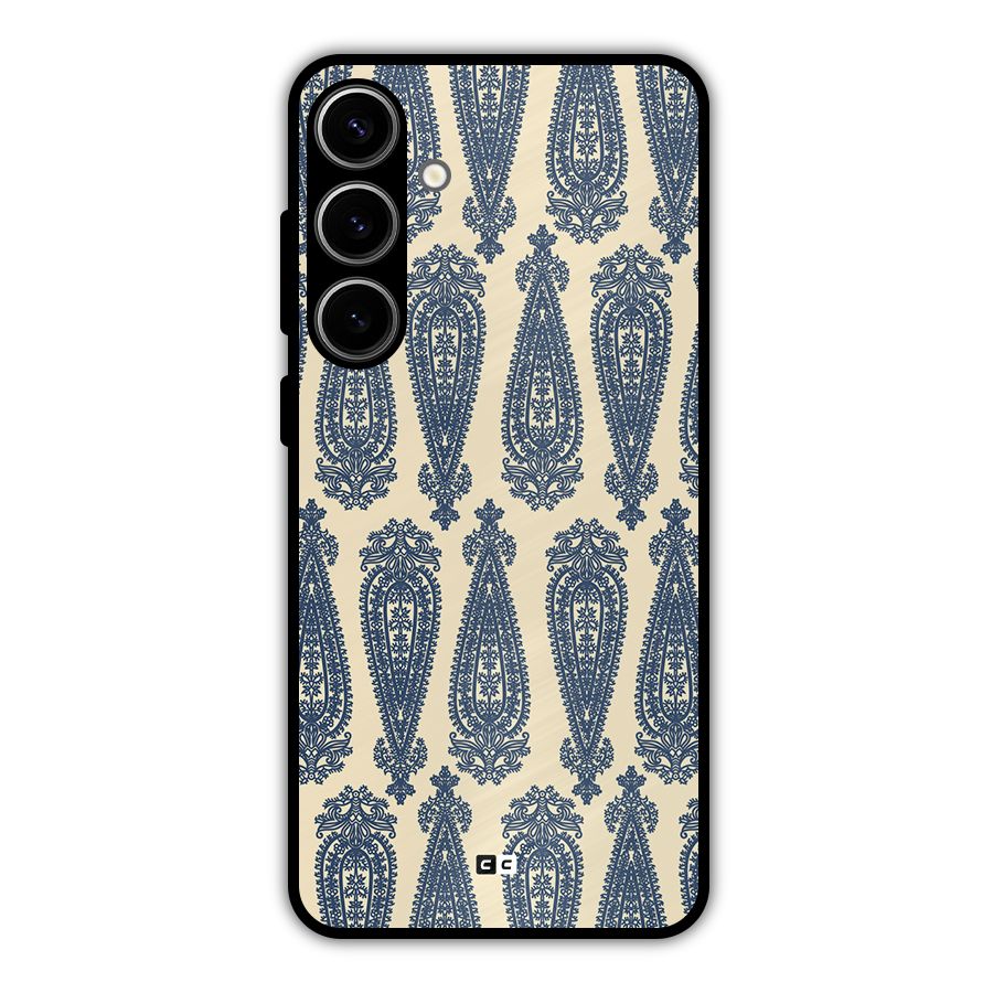 Kalamkari Design Metal Back Case for Galaxy S24 Plus