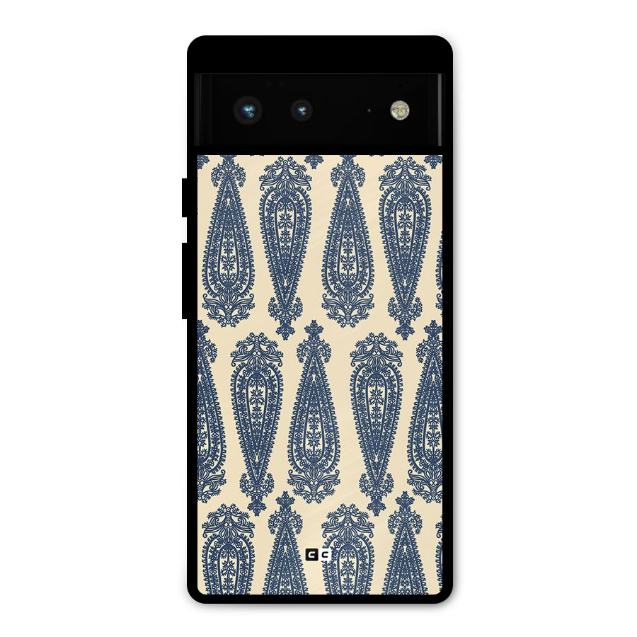 Kalamkari Design Metal Back Case for Google Pixel 6
