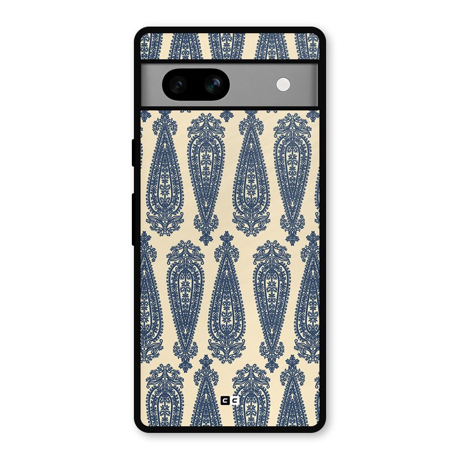 Kalamkari Design Metal Back Case for Google Pixel 7a