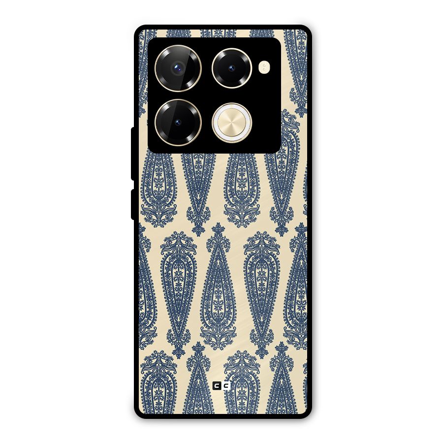Kalamkari Design Metal Back Case for Infinix Note 40 Pro Plus