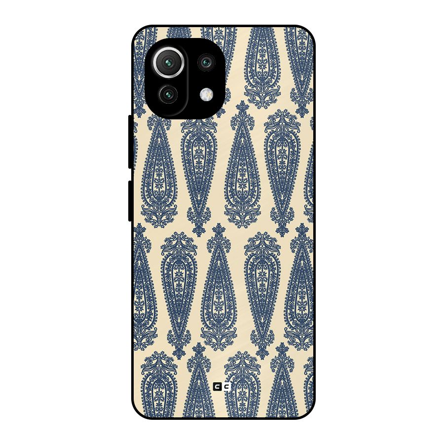 Kalamkari Design Metal Back Case for Mi 11 Lite