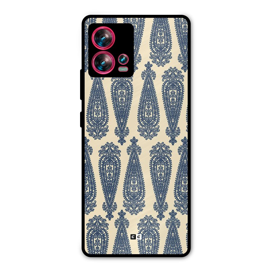 Kalamkari Design Metal Back Case for Motorola Edge 30 Fusion