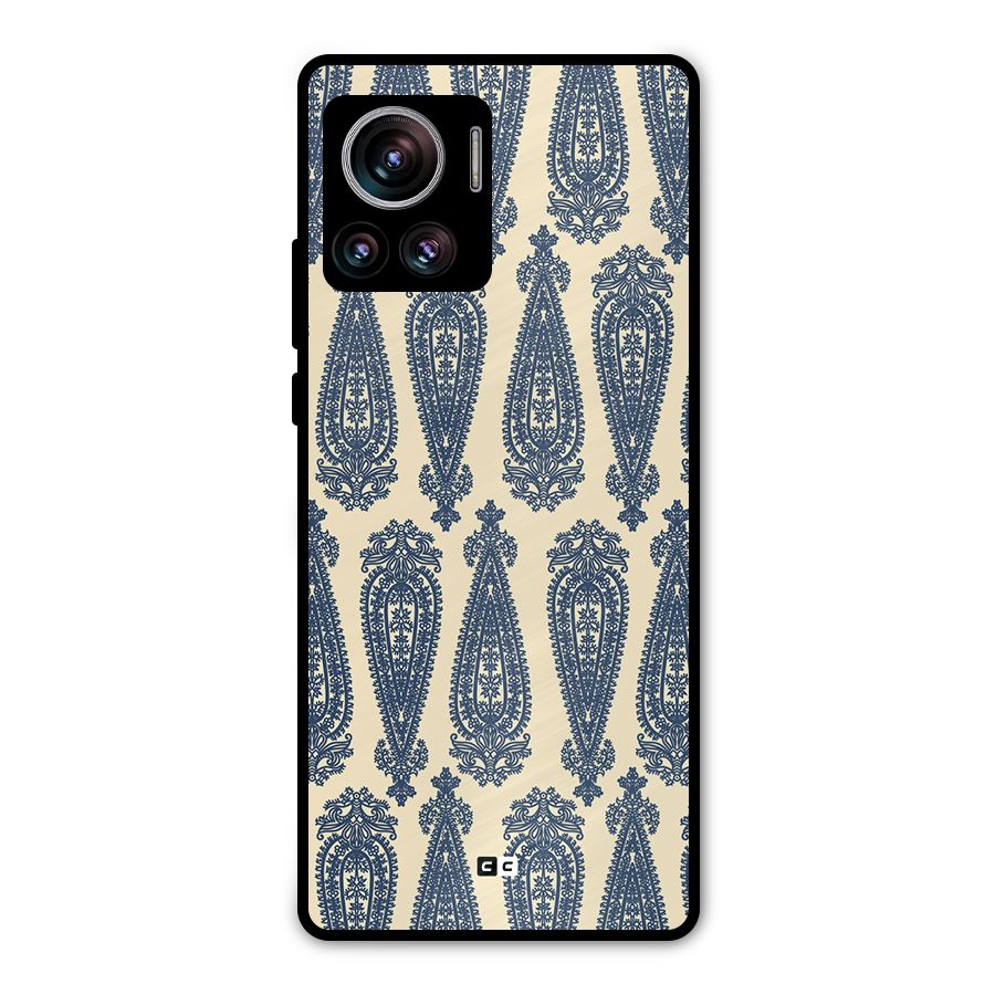 Kalamkari Design Metal Back Case for Motorola Edge 30 Ultra