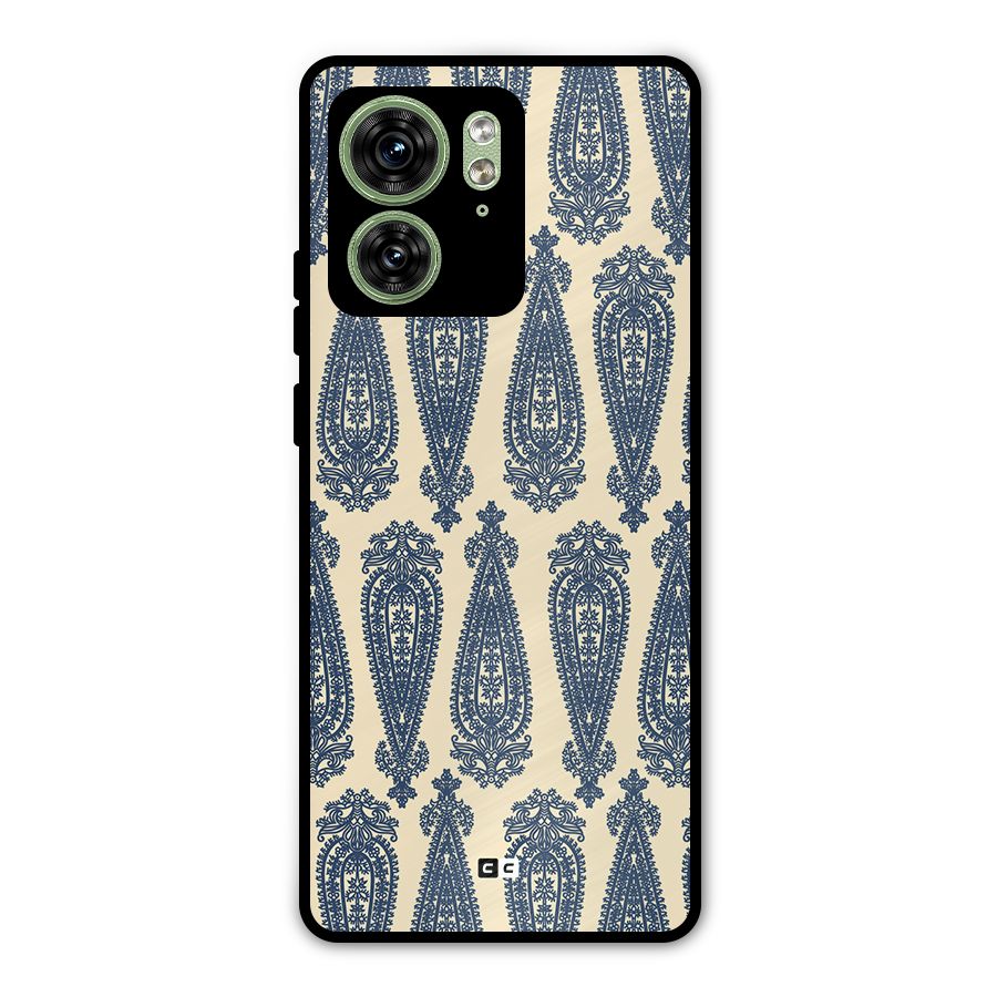 Kalamkari Design Metal Back Case for Motorola Edge 40 5G