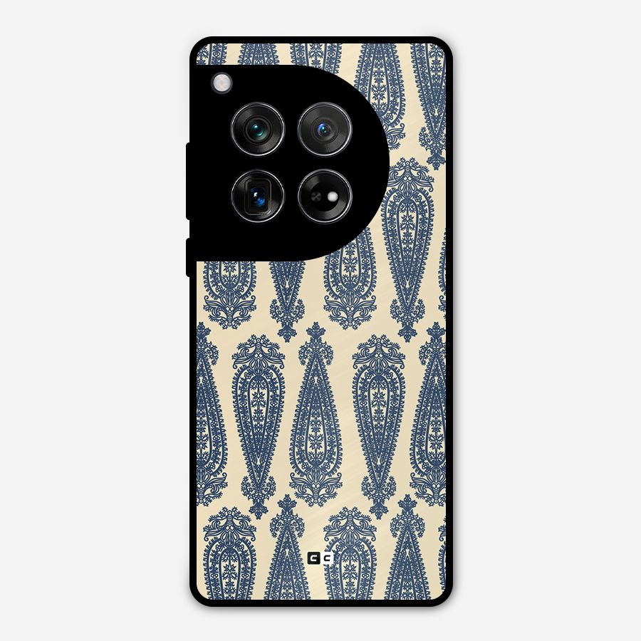 Kalamkari Design Metal Back Case for OnePlus 12