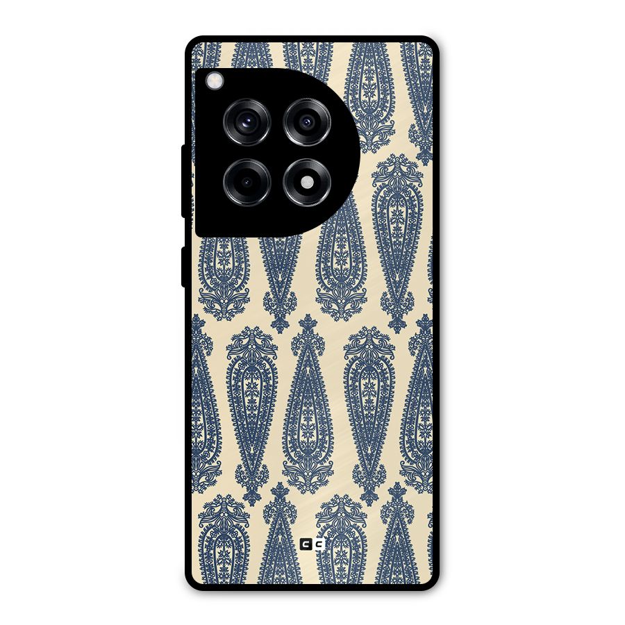 Kalamkari Design Metal Back Case for OnePlus 12R