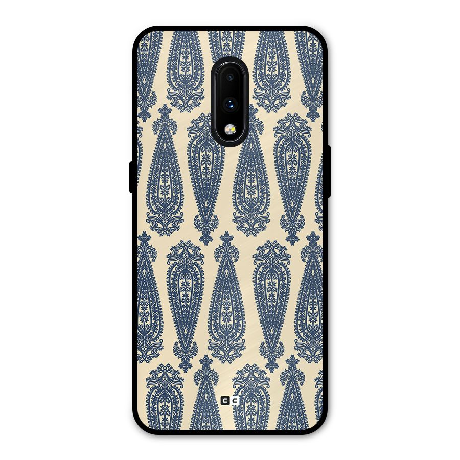Kalamkari Design Metal Back Case for OnePlus 7