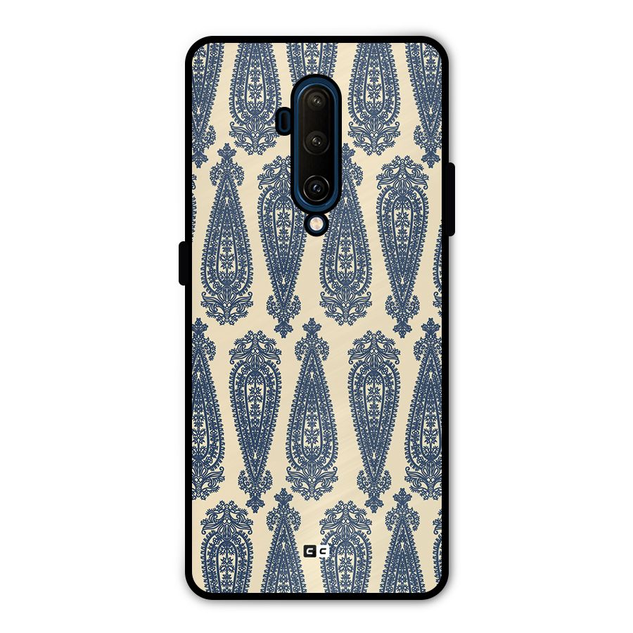 Kalamkari Design Metal Back Case for OnePlus 7T Pro