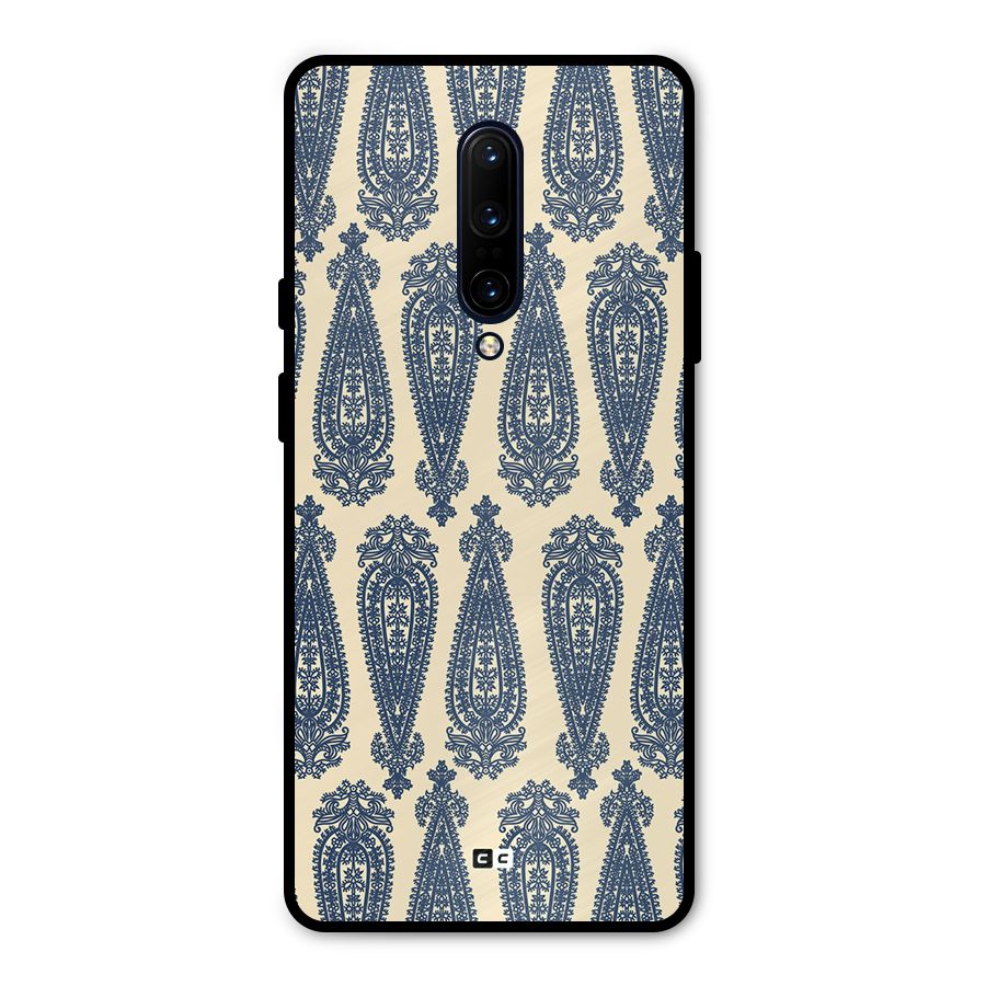 Kalamkari Design Metal Back Case for OnePlus 7 Pro
