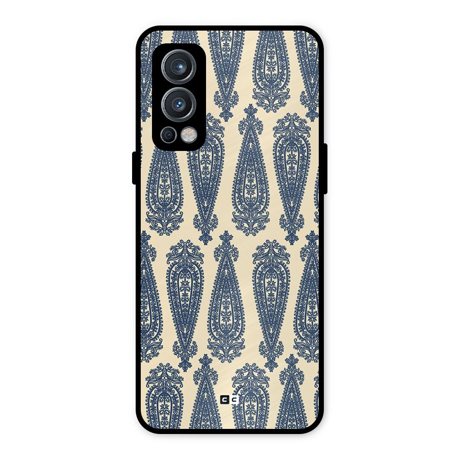 Kalamkari Design Metal Back Case for OnePlus Nord 2 5G
