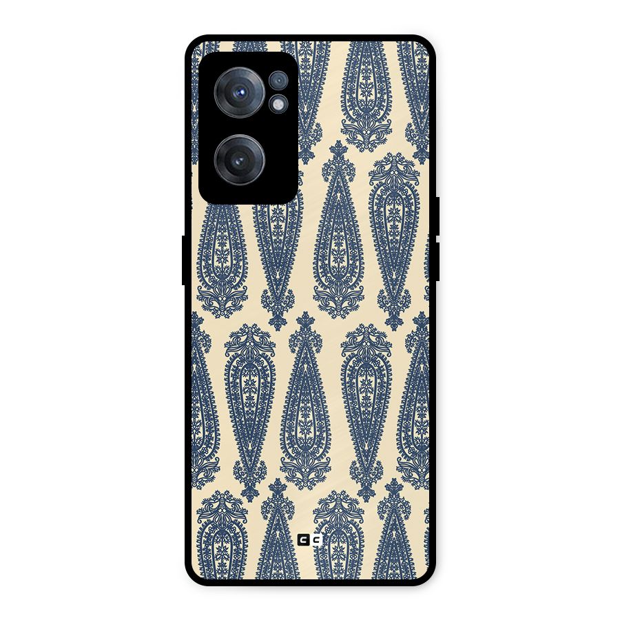 Kalamkari Design Metal Back Case for OnePlus Nord CE 2 5G
