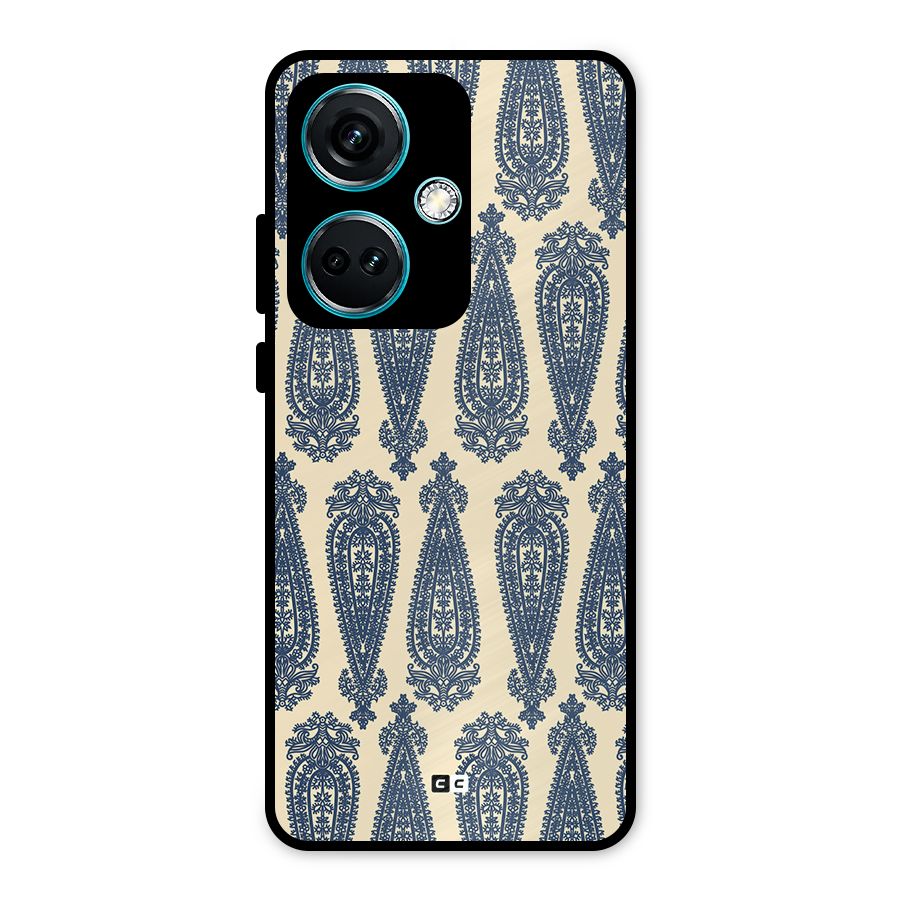 Kalamkari Design Metal Back Case for OnePlus Nord CE 3 5G
