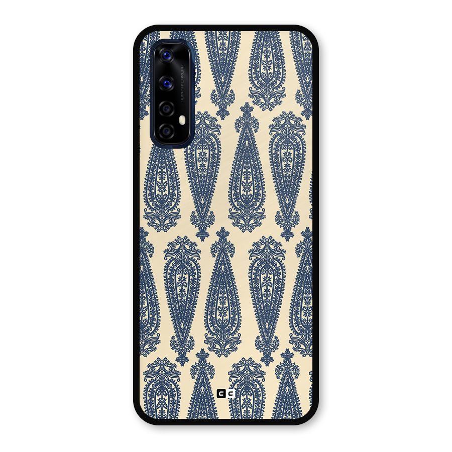 Kalamkari Design Metal Back Case for Realme 7