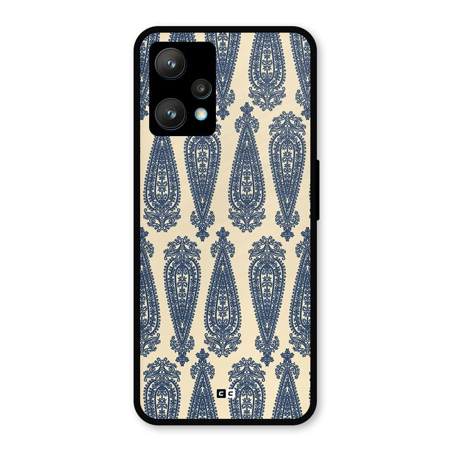 Kalamkari Design Metal Back Case for Realme 9