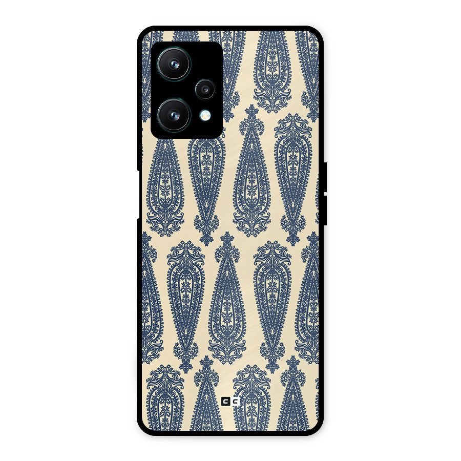 Kalamkari Design Metal Back Case for Realme 9 Pro 5G