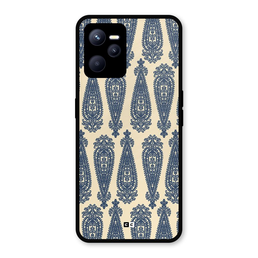 Kalamkari Design Metal Back Case for Realme C35