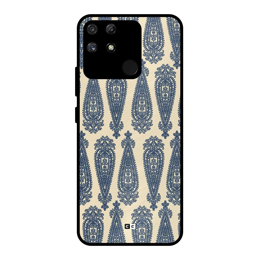 Kalamkari Design Metal Back Case for Realme Narzo 50A