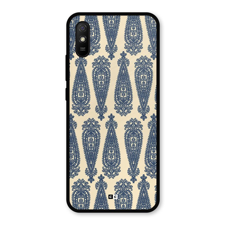 Kalamkari Design Metal Back Case for Redmi 9i