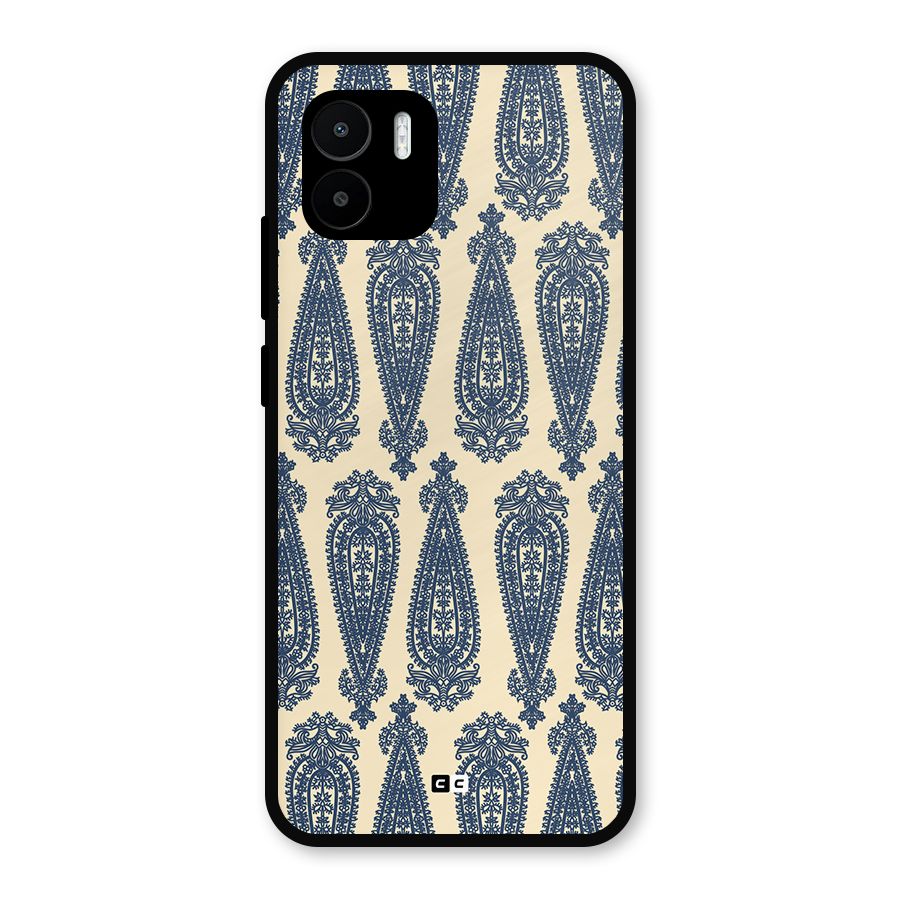 Kalamkari Design Metal Back Case for Redmi A1
