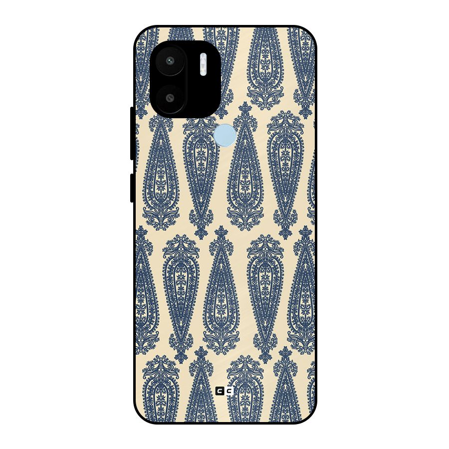 Kalamkari Design Metal Back Case for Redmi A1 Plus