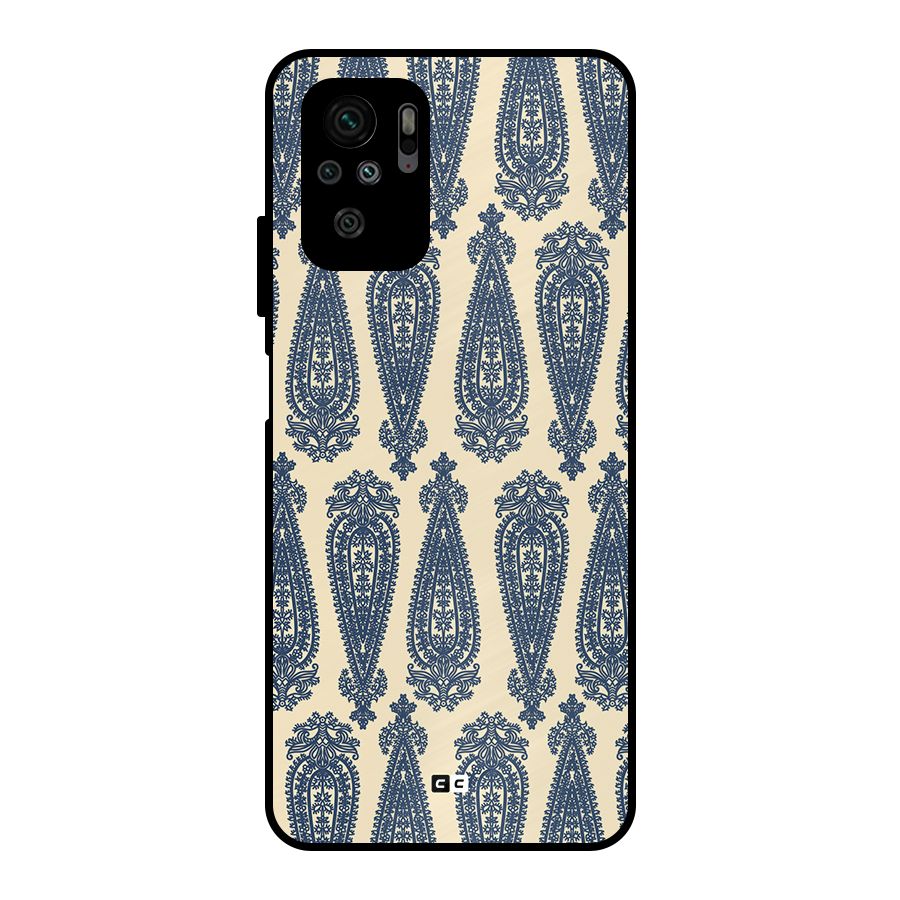 Kalamkari Design Metal Back Case for Redmi Note 10S