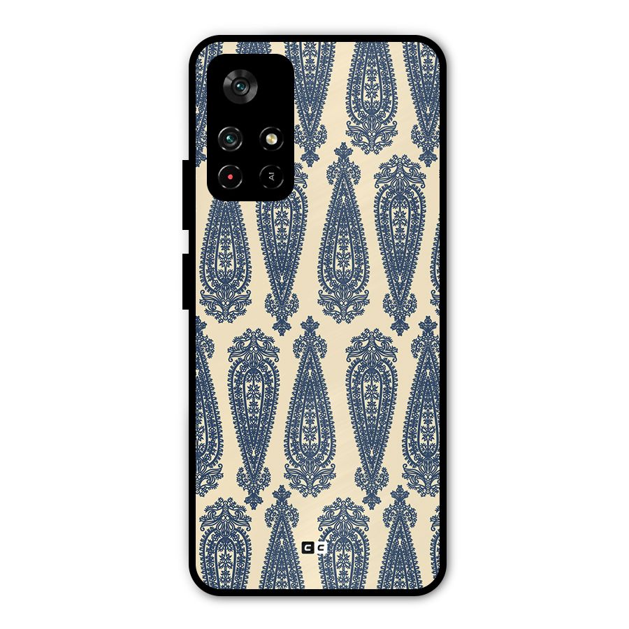 Kalamkari Design Metal Back Case for Redmi Note 11T 5G