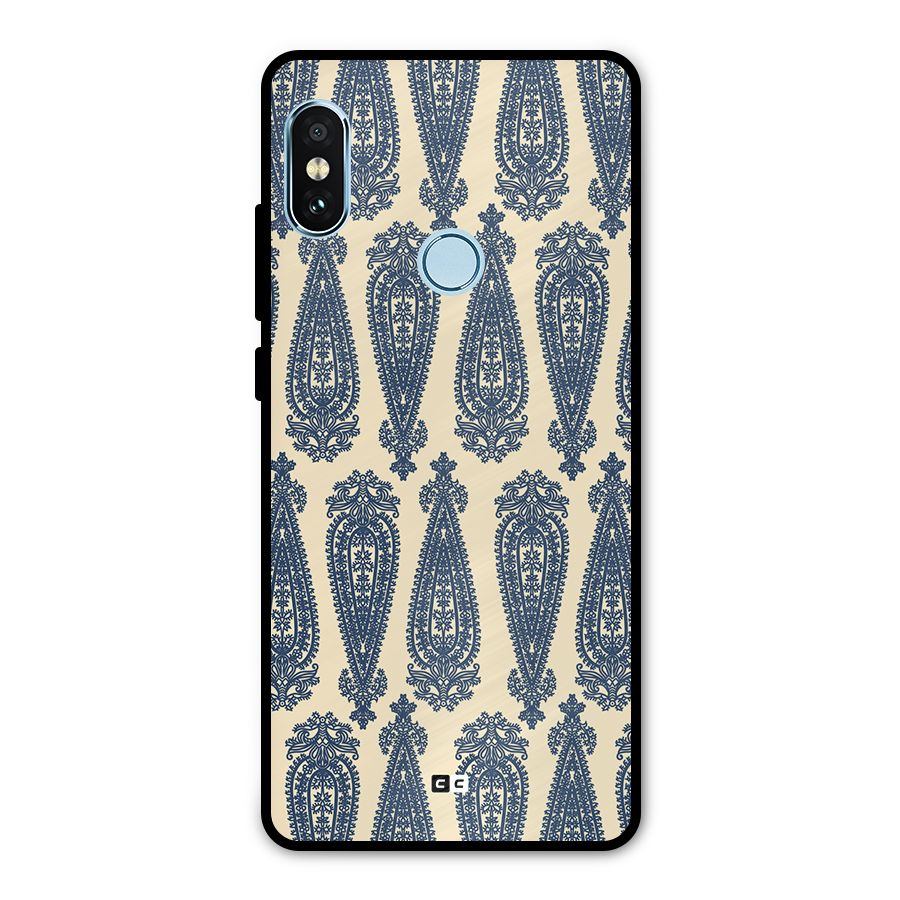 Kalamkari Design Metal Back Case for Redmi Note 5 Pro
