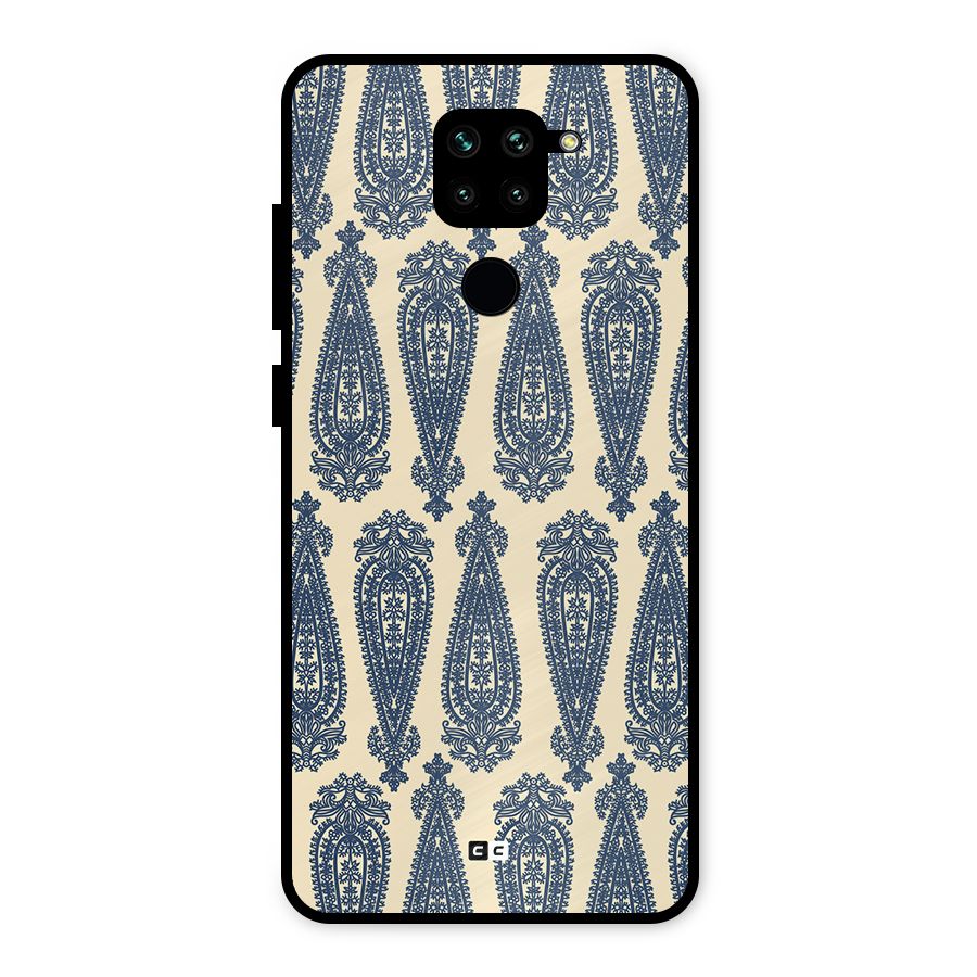 Kalamkari Design Metal Back Case for Redmi Note 9
