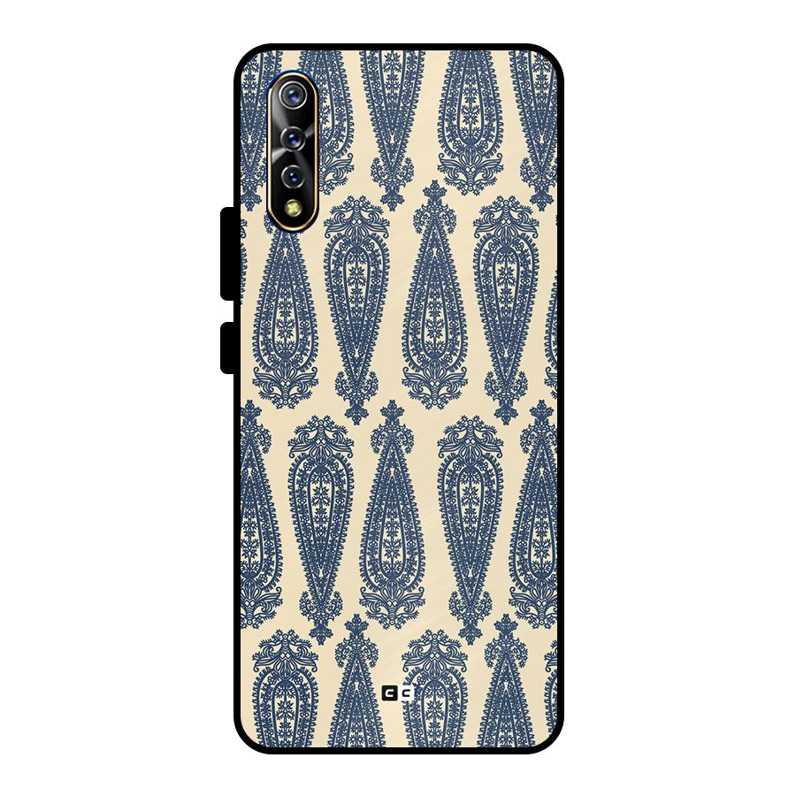 Kalamkari Design Metal Back Case for Vivo S1