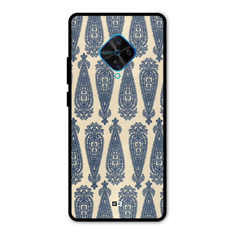 Kalamkari Design Metal Back Case for Vivo S1 Pro
