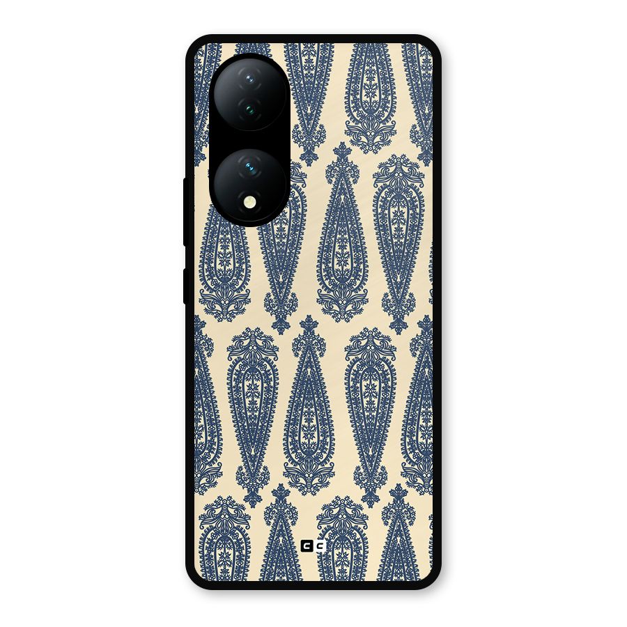 Kalamkari Design Metal Back Case for Vivo T2
