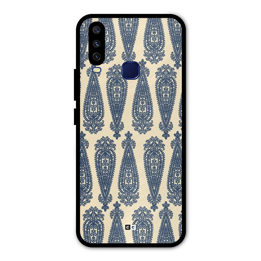 Kalamkari Design Metal Back Case for Vivo U10