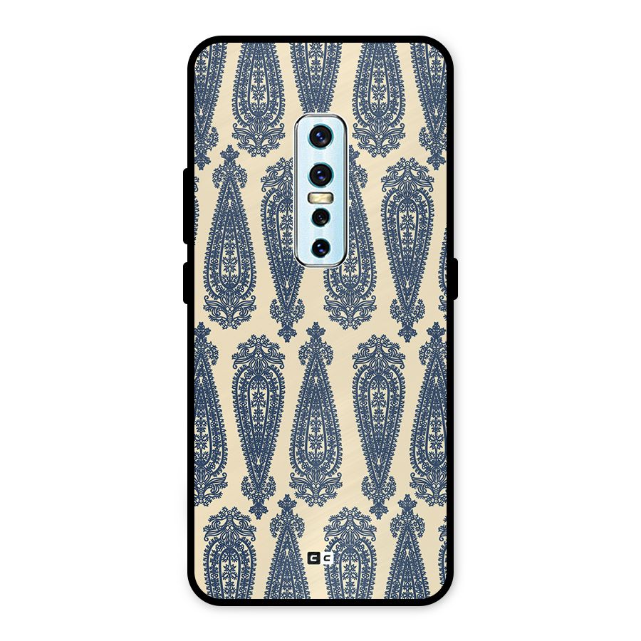 Kalamkari Design Metal Back Case for Vivo V17 Pro