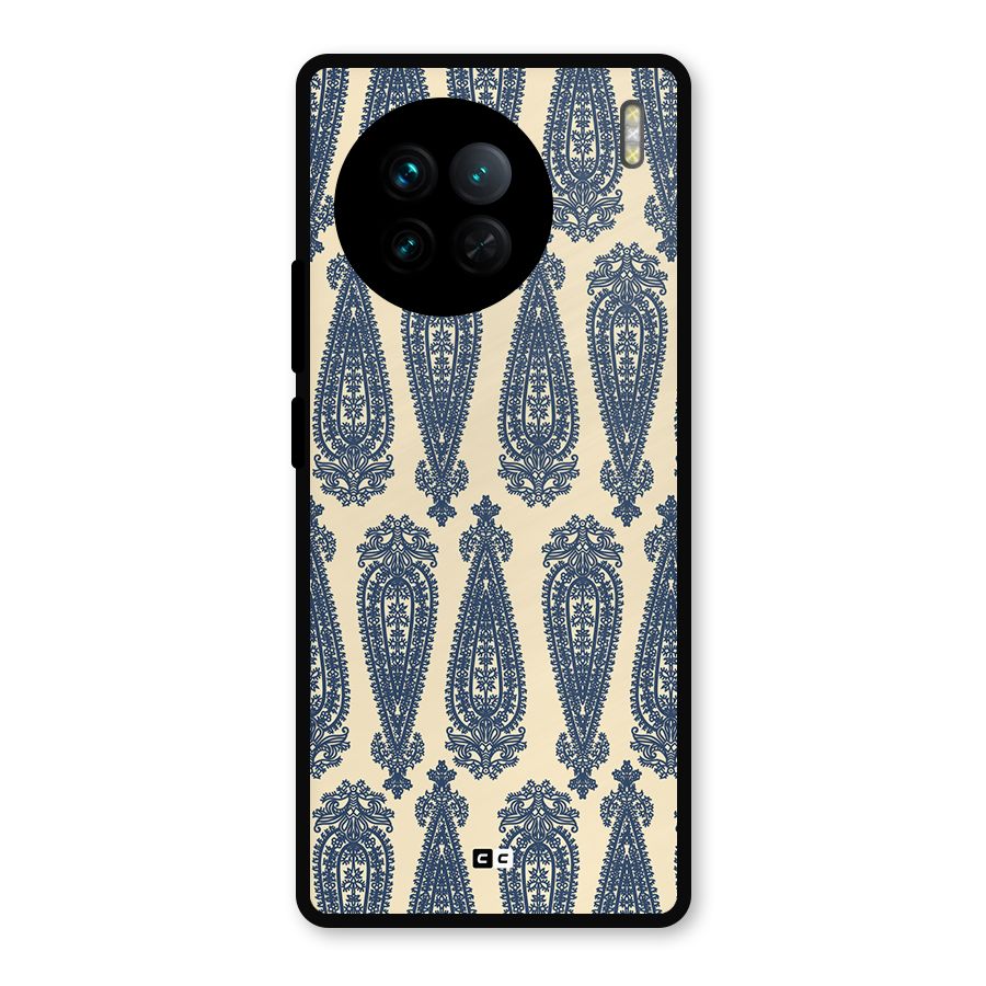 Kalamkari Design Metal Back Case for Vivo X90