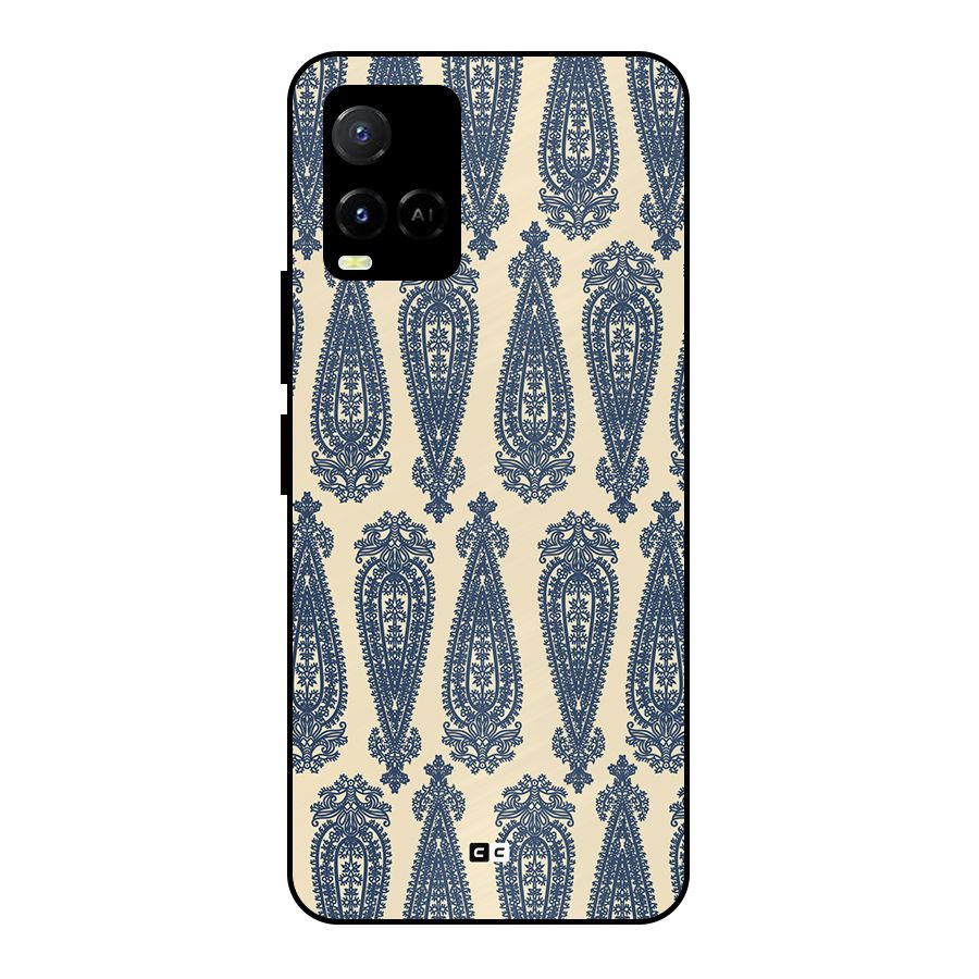 Kalamkari Design Metal Back Case for Vivo Y21A