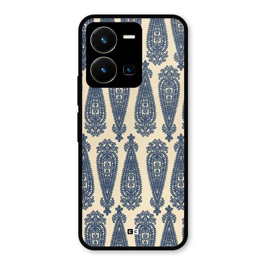 Kalamkari Design Metal Back Case for Vivo Y35