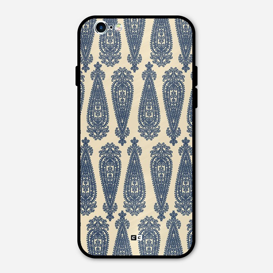Kalamkari Design Metal Back Case for iPhone 6 6s