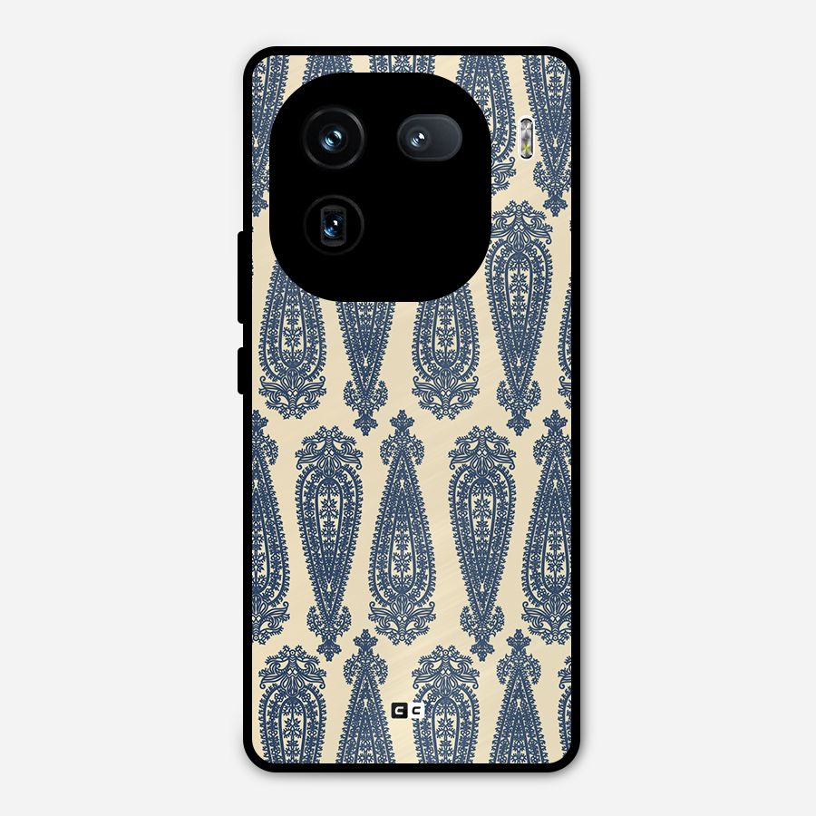 Kalamkari Design Metal Back Case for iQOO 12