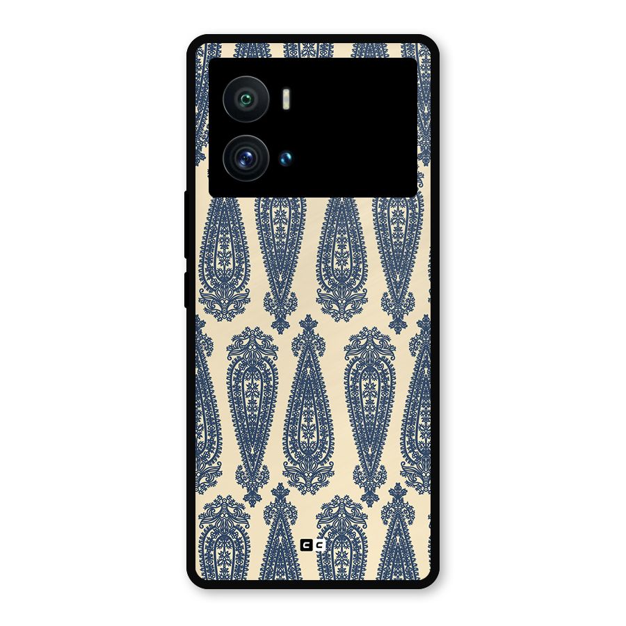 Kalamkari Design Metal Back Case for iQOO 9 Pro