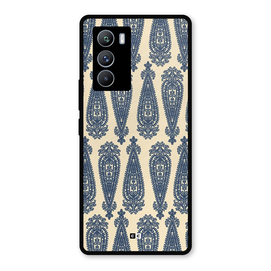 Kalamkari Design Metal Back Case for iQOO 9 SE
